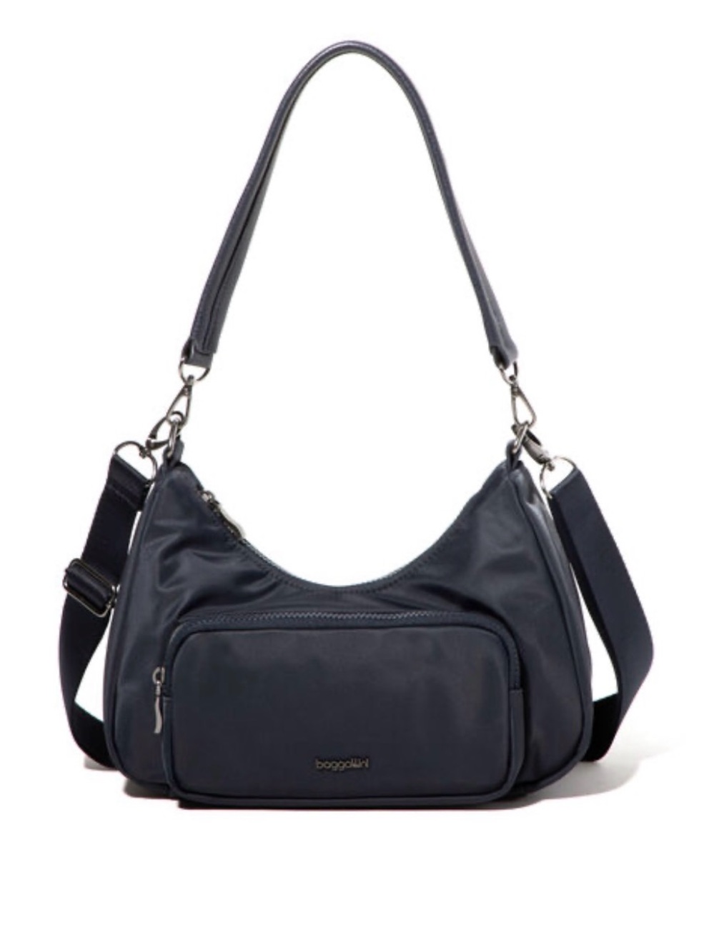 Baggallini French Navy Twill Savannah Crossbody and Shoulder Bag